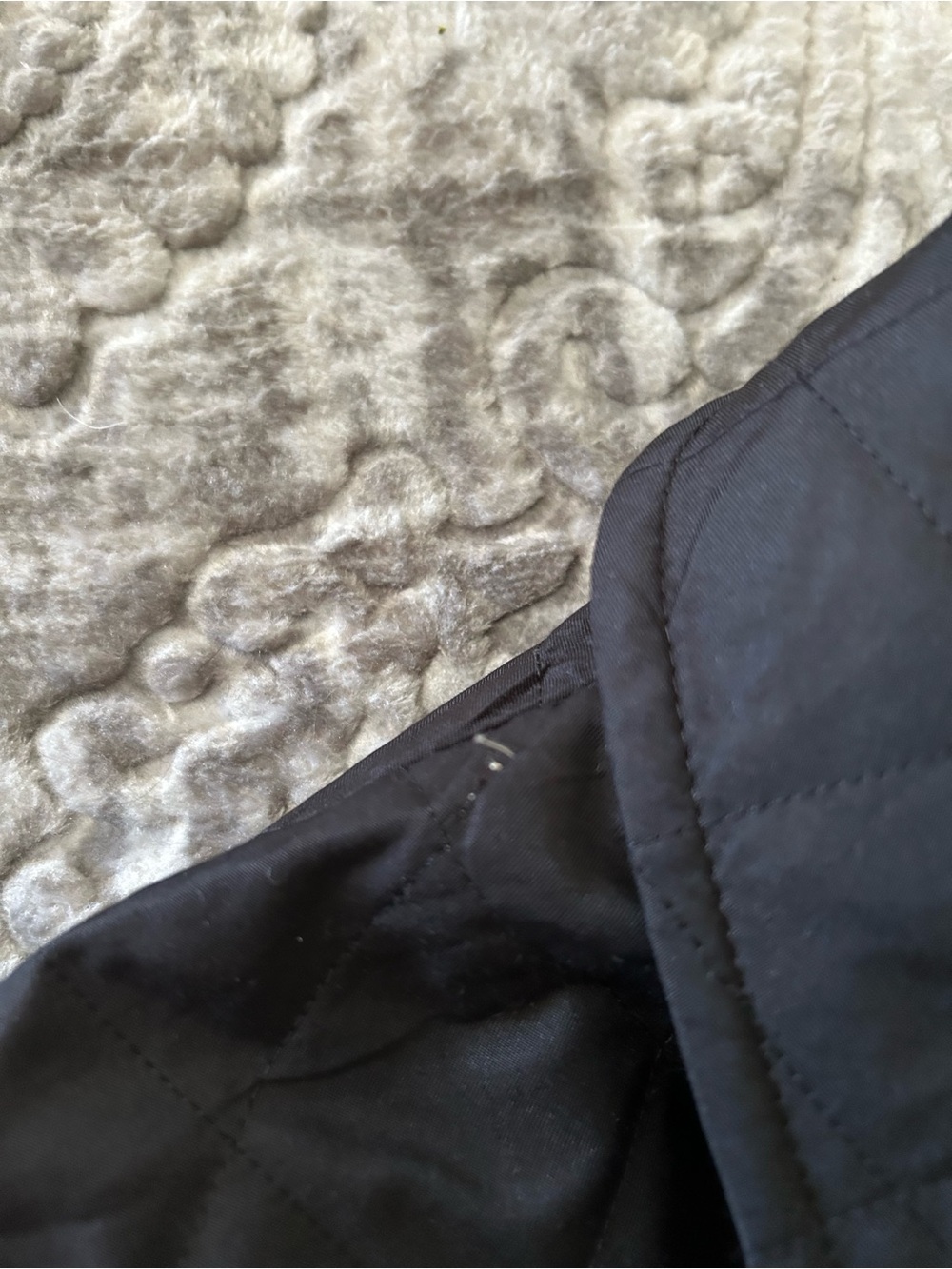 BURBERRY QUILTED NOVA CHECK JACKET SIZE XS BLACK - Picture 13 of 15